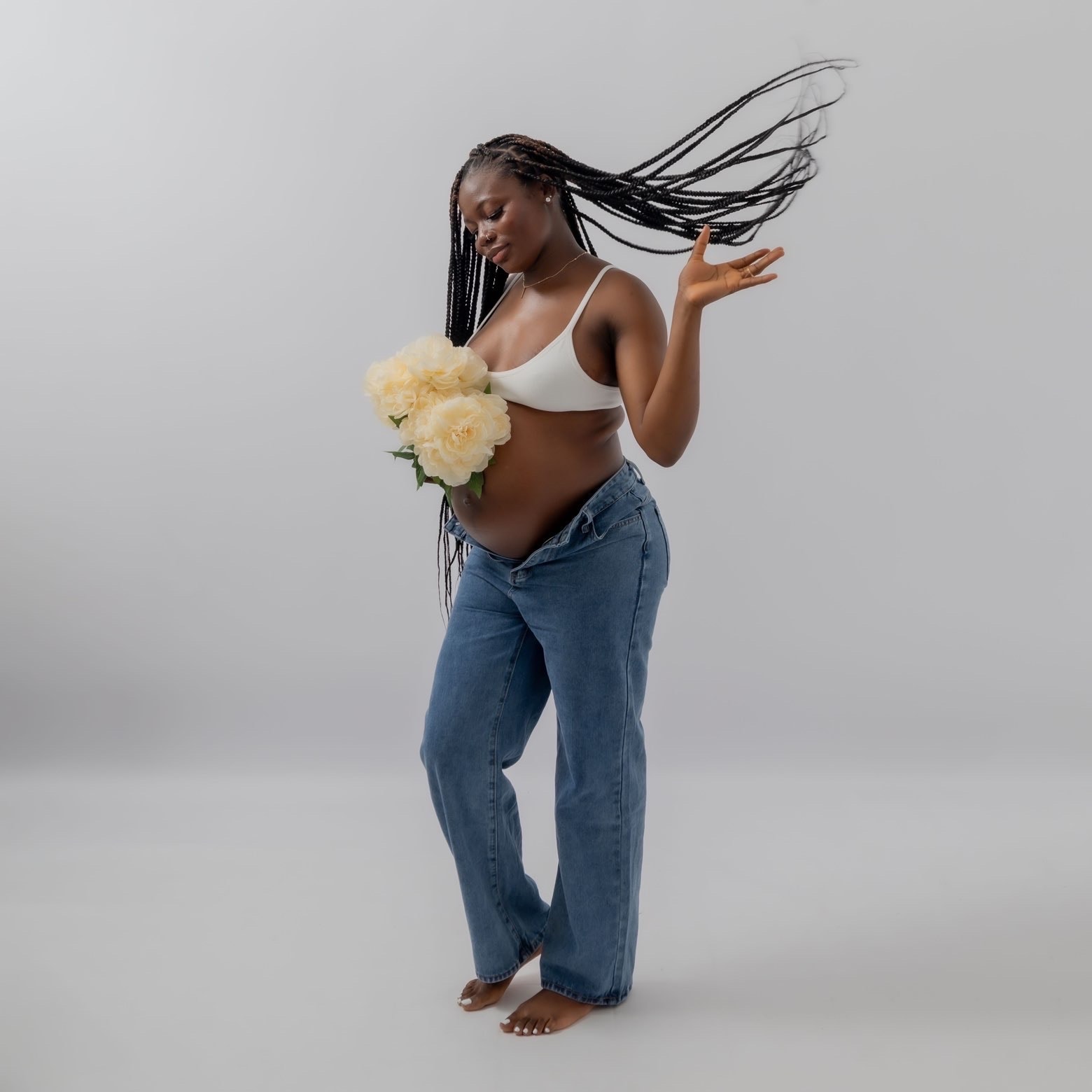 Portrait grossesse en studio